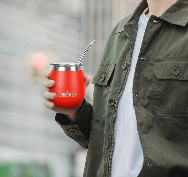 The London Sip - 8 Oz Orange Yerba Mate Cup Set - YMC8S-O