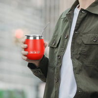 The London Sip - 8 Oz Orange Yerba Mate Cup Set - YMC8S-O