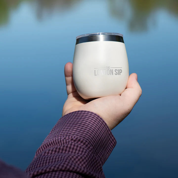 The London Sip - 8 Oz Pearl White Yerba Mate Cup Set - YMC8S-PRL