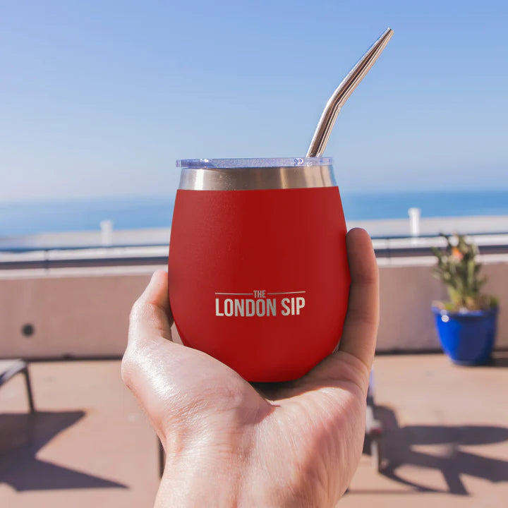 The London Sip - 8 Oz Red Yerba Mate Cup Set - YMC8S-R