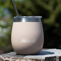 The London Sip - 8 Oz Safai Beige Yerba Mate Cup Set - YMC8S-SFB