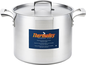 Thermalloy - 10 QT Stainless Steel Deep Stock Pot (Lid Not Included) - 5723910