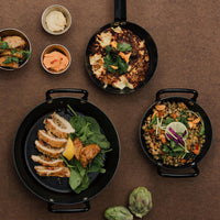 Thermalloy - 10.2" Black Carbon Steel Fry Pan - 573740