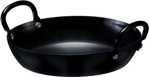 Thermalloy - 11.8" Black Carbon Steel Fry Pan with 2 Handles - 573752