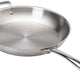 Thermalloy - 12" Stainless Steel Fry Pan with Helper Handle (Lid Not Included) - 5724052