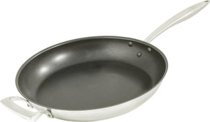 Thermalloy - 12.5" Deluxe Stainless Steel Non-Stick Fry Pan (Lid Not Included) - 5724062