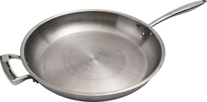 Thermalloy - 14" Stainless Steel Fry Pan with Helper Handle (Lid Not Included) - 5724054