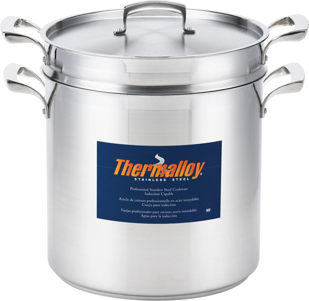 Thermalloy - 20 QT Stainless Steel Double Boiler 3 PC Set - 5724080