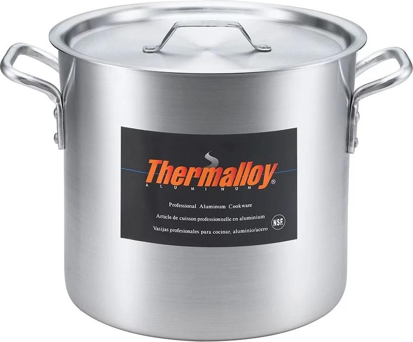 Thermalloy - 24 QT Aluminum Heavy Duty Stock Pot - 5814124 (Lid Not Included)