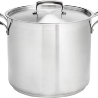 Thermalloy - 24 QT Stainless Steel Deep Stock Pot (Lid Not Included) - 5723924