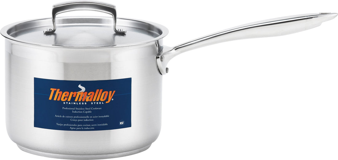 Thermalloy - 3.5 QT Stainless Steel Sauce Pan (Lid Not Included) - 5724033