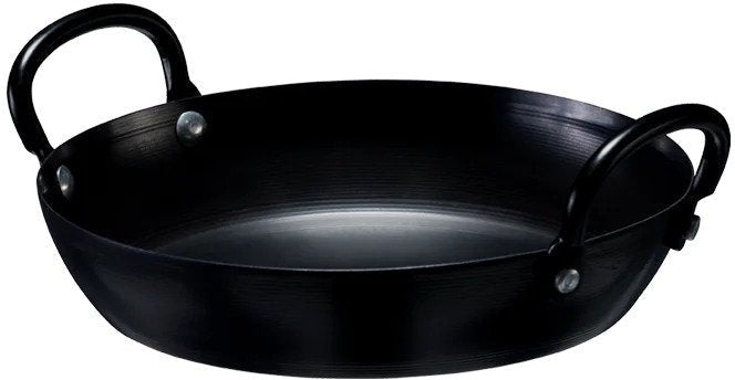 Thermalloy - 5.5" Black Carbon Steel Fry Pan with 2 Handles - 573745