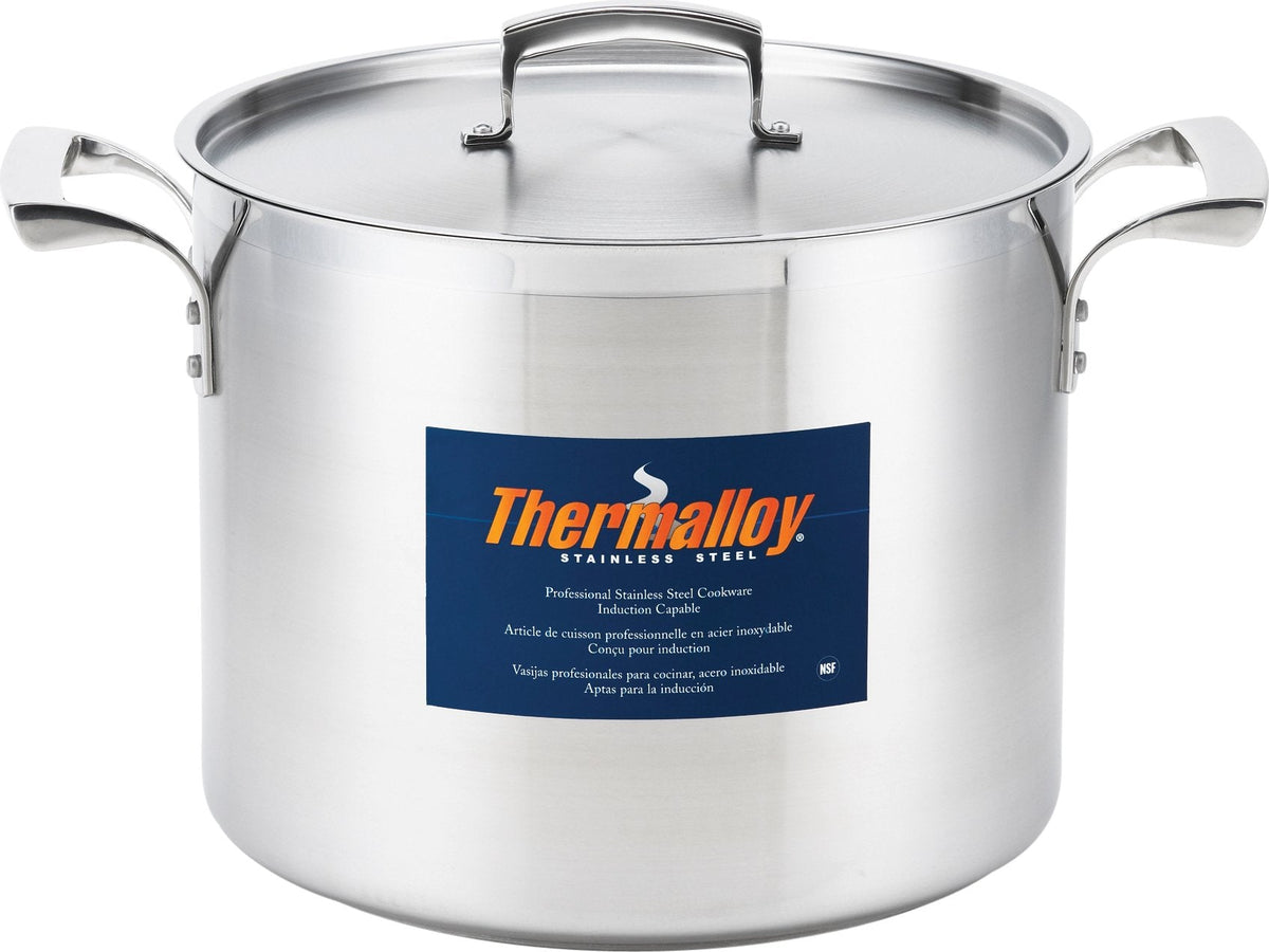 Thermalloy - 60 QT Stainless Steel Deep Stock Pot (Lid Not Included) - 5723960
