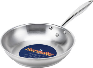 Thermalloy - 8" Deluxe Stainless Steel Fry Pan (Lid Not Included) - 5724048