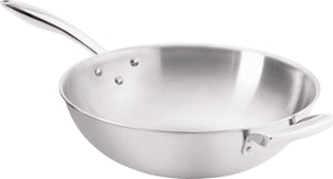 Thermalloy - 9 QT Tri-Ply Stainless Steel Wok - 5724100