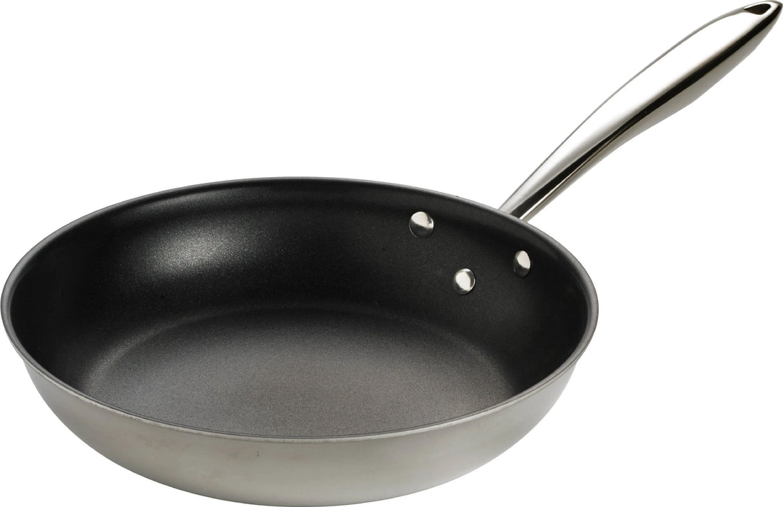Thermalloy - 9.5" Tri-Ply Stainless Steel Non-Stick Fry Pan with ProGrip Handle - 5724157