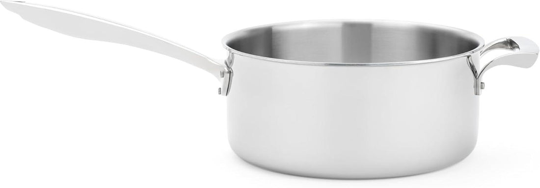 Thermalloy - 9.5" Tri-Ply Stainless Steel Sauce Pot with Handle - 5724205