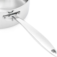 Thermalloy - 9.5" Tri-Ply Stainless Steel Sauce Pot with Handle - 5724205