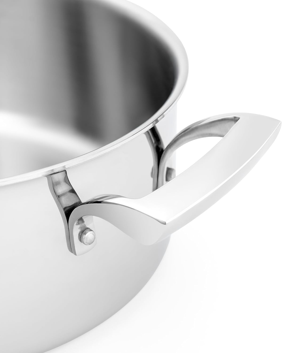 Thermalloy - 9.5" Tri-Ply Stainless Steel Sauce Pot with Handle - 5724205