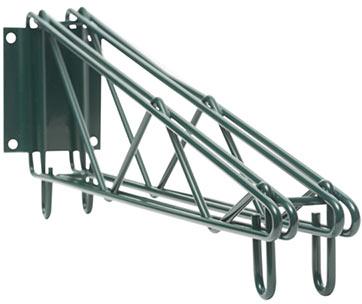 Thorinox - 14" Green Epoxy Double Wall Bracket - DWB-14-E