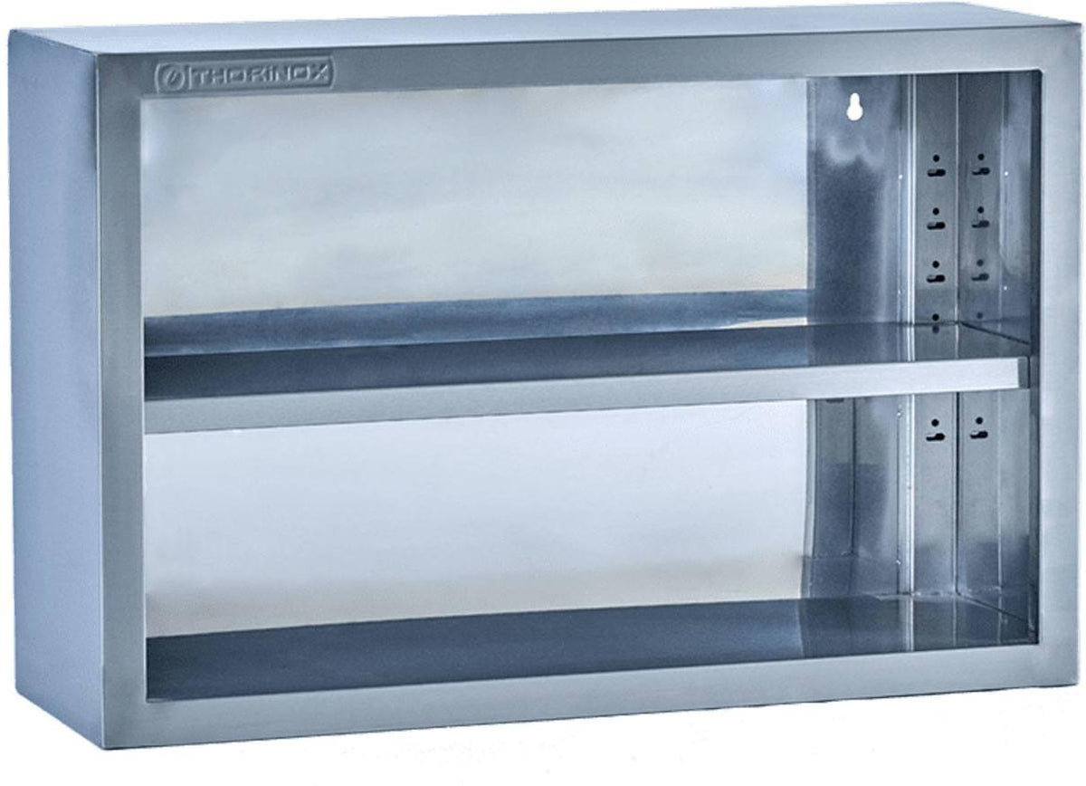 Thorinox - 14" x 48" Wall Mounted Open Storage Cabinet - TWCO-1448-SS