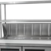 Thorinox - 16" x 48" Double Overshelf - TDOS-1648-SS