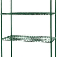 Thorinox - 21" x 54" Green Epoxy Wire Shelf, Set of 4 - TGES-2154