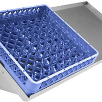 Thorinox - 22" x 63" Stainless Steel Wall Dish Rack with Left Drain - TWDR-2263-L