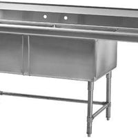 Thorinox - 24" x 24" Triple Dishwasher Sink; 16 GA; (NO Basket) - Left - TTS-2424-LDW