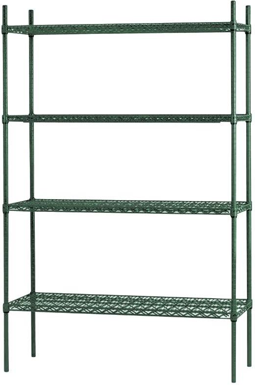 Thorinox - 24" x 48" Green Epoxy Wire Shelf, Set of 4 - TGES-2448