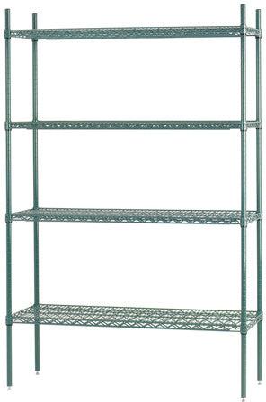 Thorinox - 24" x 72" Green Epoxy Wire Shelf, Set of 2 - TGES-2472