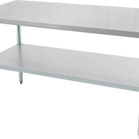 Thorinox - 30" x 18" Stainless Steel Work Table with Galvanized Steel Undershelf and Legs - DSST-3018-GS