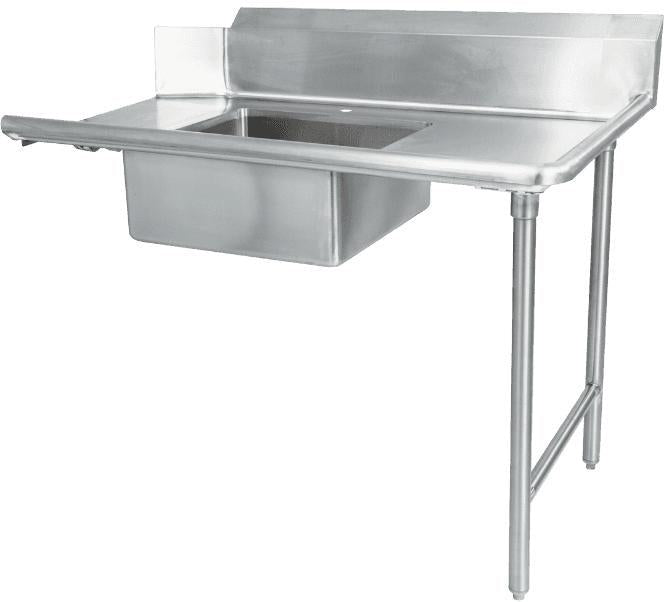Thorinox - 30" x 30" Soiled Dish Table - Right - Stainless Steel Basket Included / 2 Holes for Wall Mount Faucet - TSDT-3030-RWM
