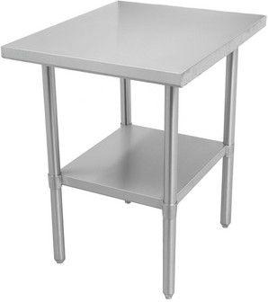 Thorinox - 30" x 30" Stainless Steel Work Table with Stainless Steel Undershelf and Legs - DSST-3030-SS