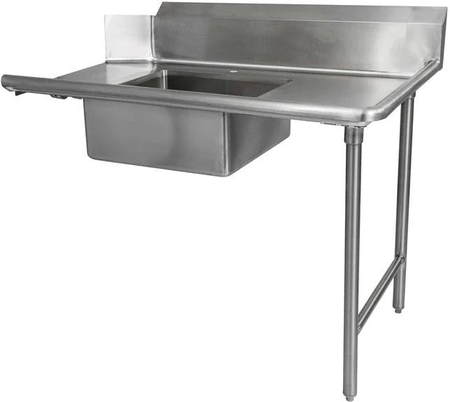 Thorinox - 30" x 60" Soiled Dish Table - Right - Stainless Steel Basket Included / 2 Holes for Wall Mount Faucet - TSDT-3060-RWM