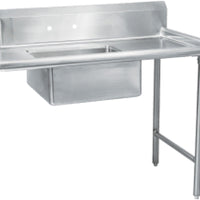 Thorinox - 30" x 72" Soiled Dish Table - Left - Stainless Steel Basket Included - TSDT-3072-L