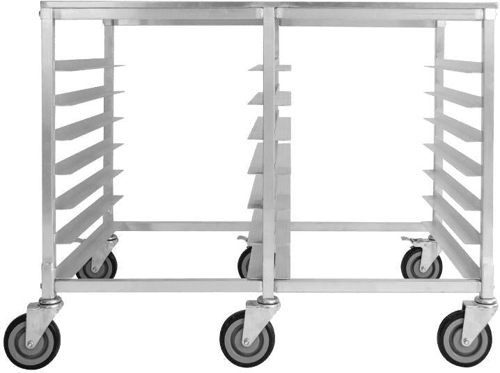 Thorinox - 6 PAN; 18" Wide Aluminum Double Rack with Middle Reinforcement Bars - DRACK-0718-ALD