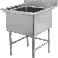 Thorinox - Single Sink 18" x 21" No Drainboard - TSS-1821-0