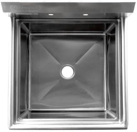 Thorinox - Single Sink 24" x 30" with Centre Drain, No Drainboard - TSS-2430-C