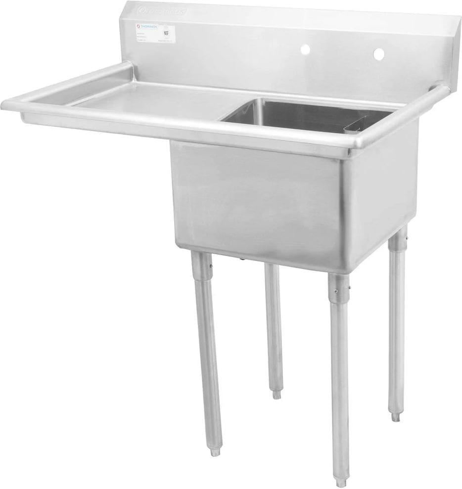 Thorinox - Triple Sink 18" x 18" with Right Drainboard - TTS-1818-R18