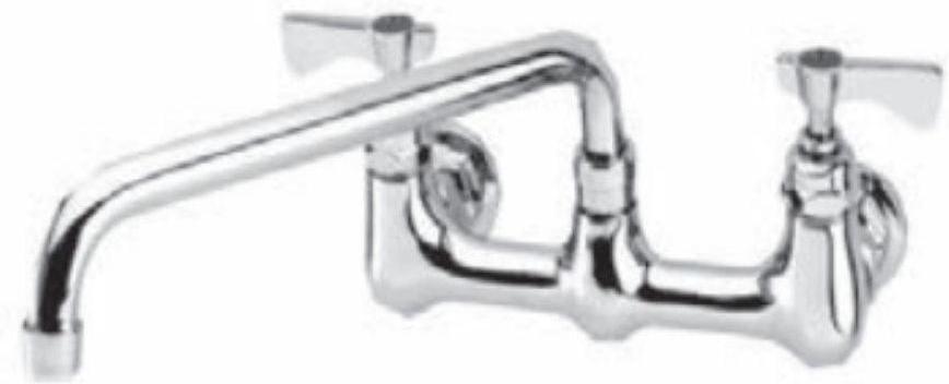 Thorinox - Wall Mount 8" Centre Faucet with 12" Swivel Spout - WM-08-S12