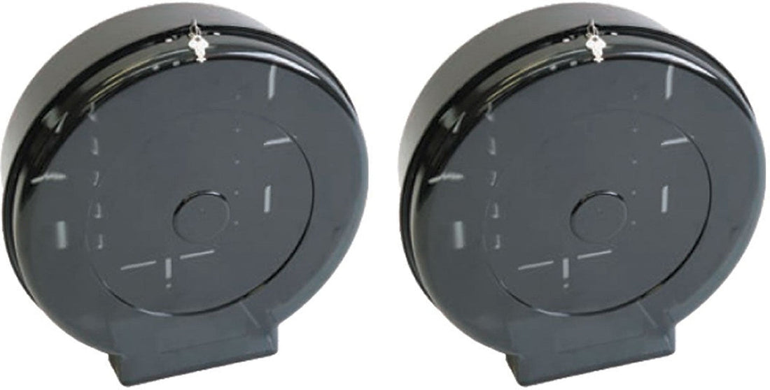 TiSA - 12" Black Senior JRT Toilet Tissue Dispenser, 3/cs - TS0397