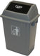 TiSA - 15 Gal Grey Rectangle Wastecan & Lid - TS0043