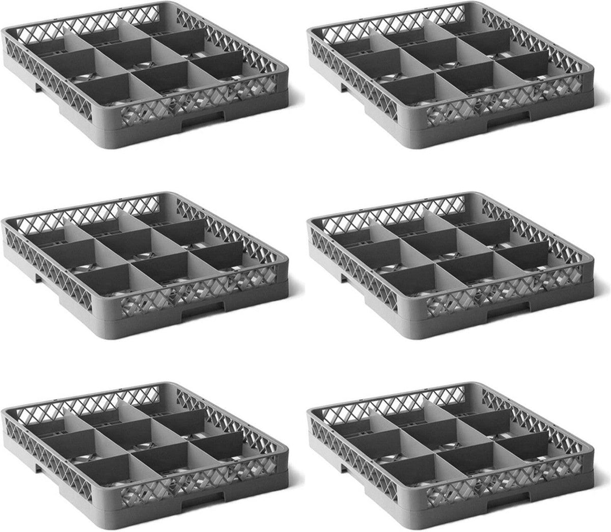 TiSA - 16 Compartment Grey Dishwashing Rack - TS1616 - DISCONTINUED
