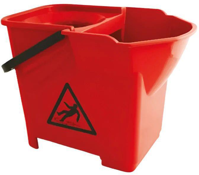 TiSA - 16 L Square Bucket With Wringer, 10/Cs - TS0359