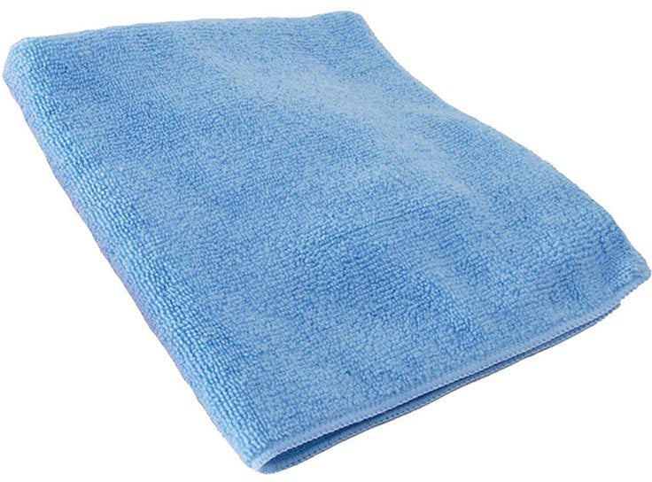 TiSA - 16" x16" Blue Microfiber Cloth, 10pkg/Case - WIP16260