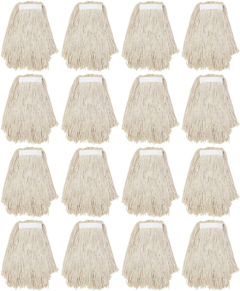 TiSA - 24 Oz White Cotton Mop Head Cut End, 12/cs - TS3023