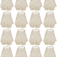 TiSA - 24 Oz White Cotton Mop Head Cut End, 12/cs - TS3023