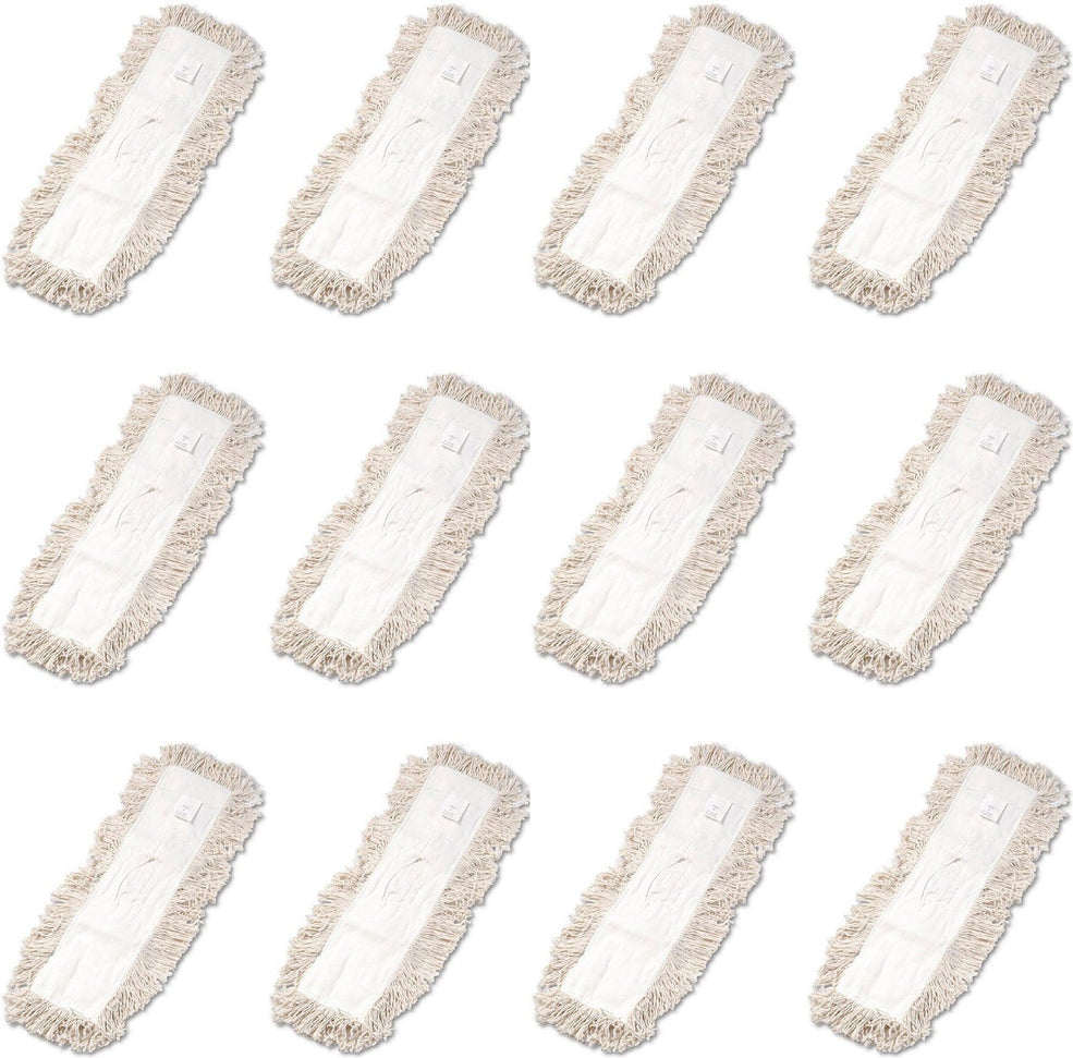 TiSA - 24" White Cotton Dust Mop Refill, 12/cs - TS5024