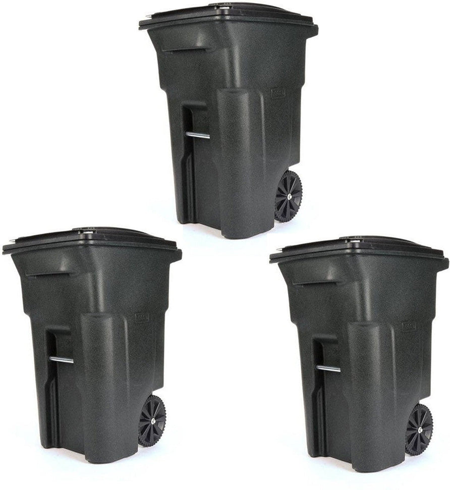 TiSA - 26 Gal Grey Wheeled Container, 3/cs - TS0050GY